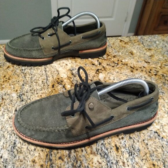 Sperry Top Sider Men's 3-Eye Leather Boat Shoes Vibram Sole STS23889 Size 9M - Picture 1 of 12